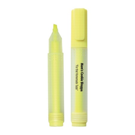Rectangular Logo Highlighter with Frosted Barrel