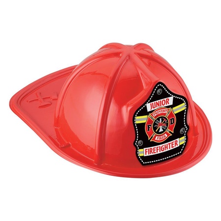 Red Junior Firefighter Helmet Hats