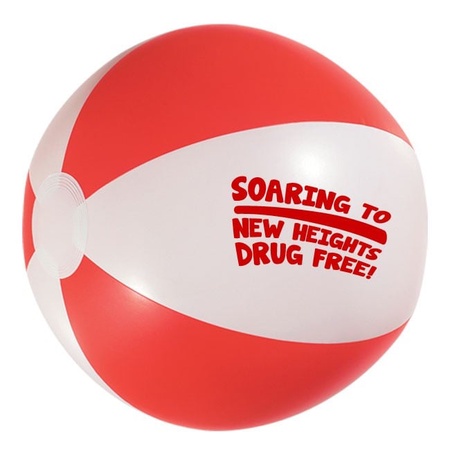 'Soaring To New Heights Drug Free' Beach Balls