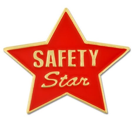Safety Star Lapel Pin