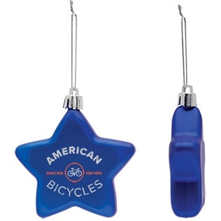 Shatter Resistant Star Ornament with Logo Imprint
