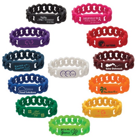 Customized Silicone Link Wristbands