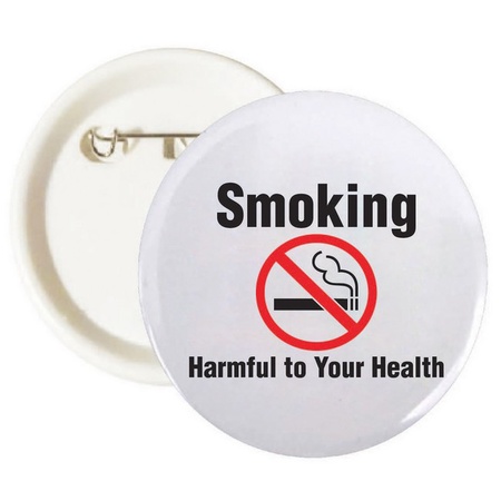 Smoking - Harmful to Your Health Buttons