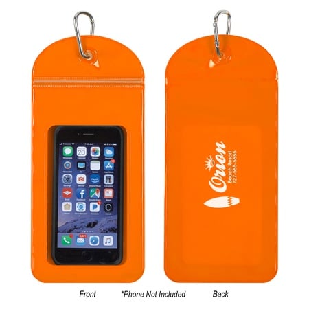 Splash Proof Logo Phone Pouch With Carabiner