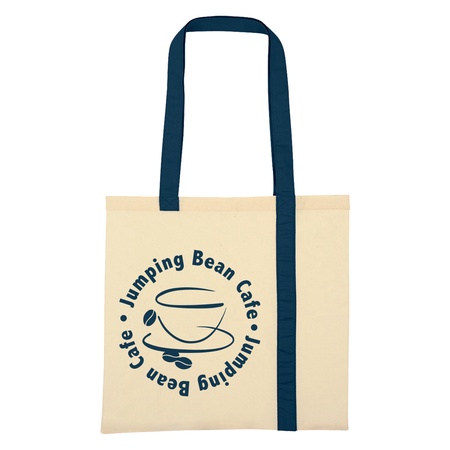 Striped Economy Canvas Promotional Tote