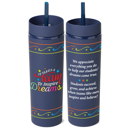 It Takes a Team to Inspire Dreams 16 oz. 2-In-1 Tumbler & Sipper