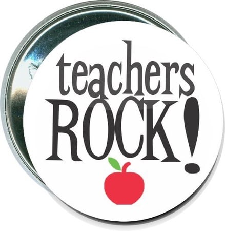 Teachers Rock! Buttons
