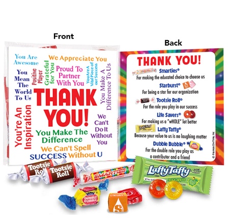 Thank You Phrases of Praise Word Cloud Candy Kit