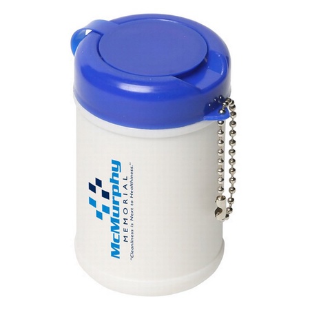 Travel Well Sanitizer Wipes in Custom Canister