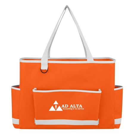 Tri-Pocket Promotional Tote Bags