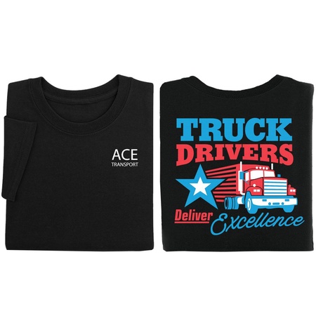 Truck Drivers Personalized 2-sided T-Shirts