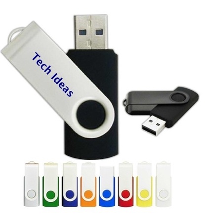 Custom 4GB USB Swivel Flash Memory Sticks