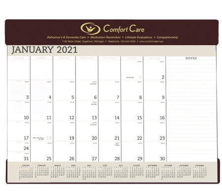 2024 Custom Vinyl Desk Calendar Pads