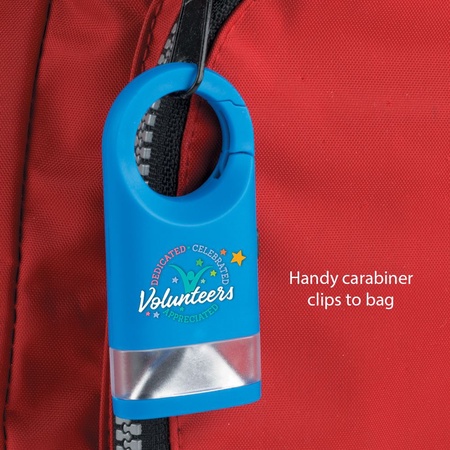 Volunteer Appreciation Carabiner Flashlight Gift