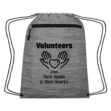 Volunteer Appreciation Drawstring Backpack