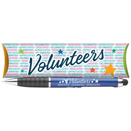 Volunteer Pen Gift with Stylus, Magnifier & Light