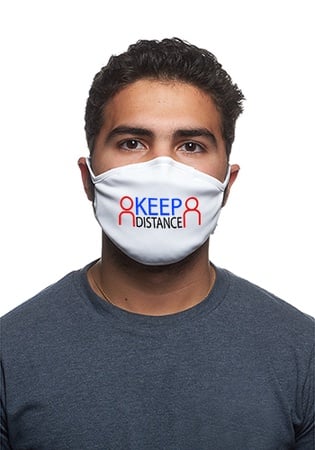 Printed Washable 3 Layer Cloth Face Masks - Low Minimum