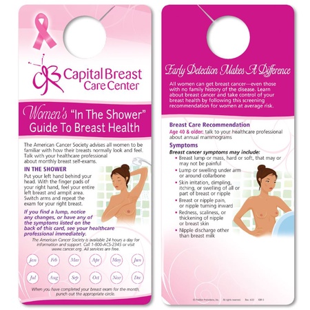 Women's Breast Self-Exam Reminder Shower Cards