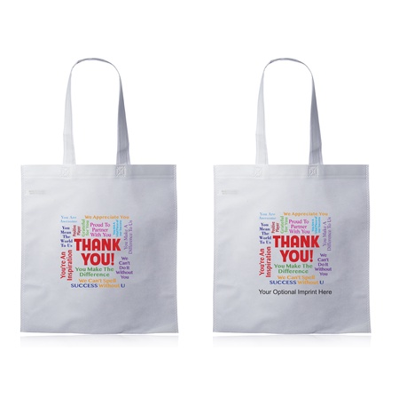 Thank You Word Cloud Tote Bag (with optional personalization)