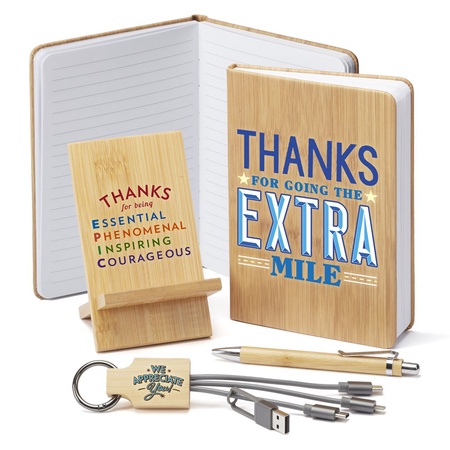 You Are Truly Appreciated Bamboo Desk Essentials Gift Set