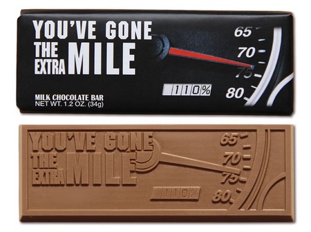 You've Gone The Extra Mile Chocolate Bars