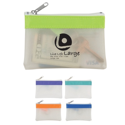 Zippered Promotional Coin Pouches