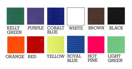Dura-Lon Collar,  Double Ring, 1" W, 17" L, Cobalt Blue