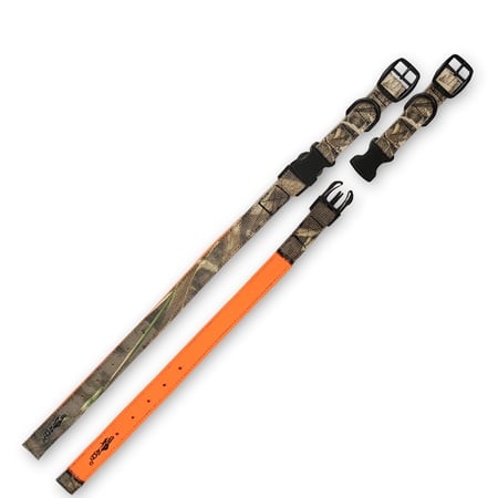 Avery, Reversible Dog Collar, Camo to Blaze Orange