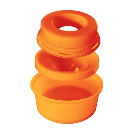 Buddy Bowl Spill Proof Dog Water Bowl 64 oz, Orange
