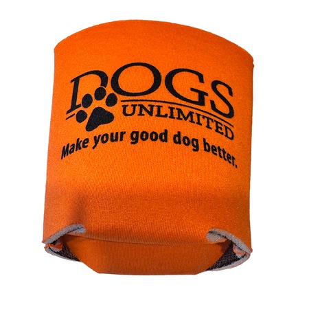 Dogs Unlimited Orange Can Koozie