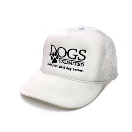 DOGS Unlimited Trucker Cap, White