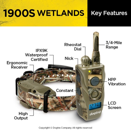 Dogtra, 1900S Wetlands, 1 Dog System