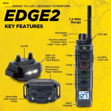 Dogtra, EDGE2 1-Dog Remote Training E-Collar