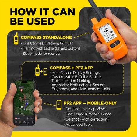 Dogtra PATHFINDER2 COMPASS GPS Dog Tracking & Training System