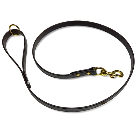 Dura-Flex Dog Leash, 5 Feet Long, Brown