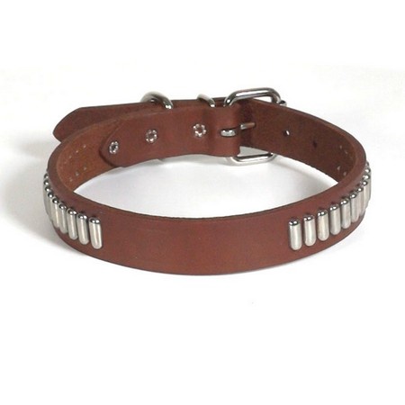 Field Classic Harness Leather Dog Collar, 1" Wide
