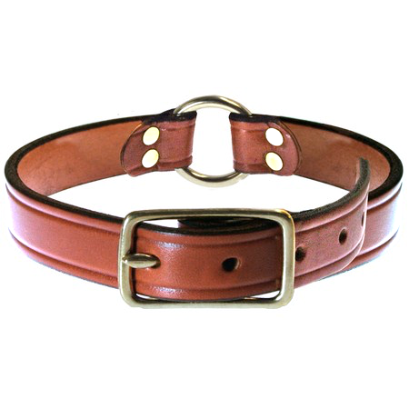 FieldKing Bridle Leather Collar, Center Ring Style