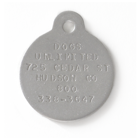 FieldKing Stainless Steel Dog Tag, 1/16 Inch Lettering