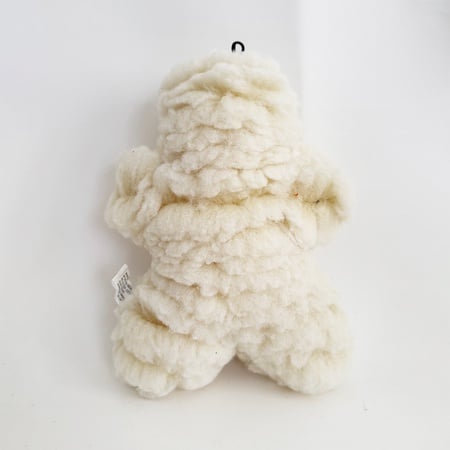 HuggleFleece Man Dog Toy, Natural