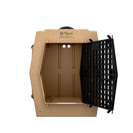 Ruff Land, Large Kennel, Double Doors Left Side Entry