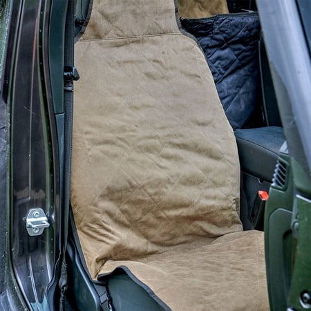 Mud River Dog Products, Fitted Shotgun Seat Cover, Taupe