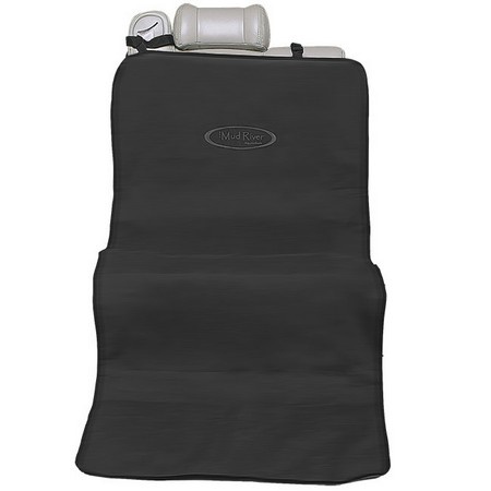 Mud River Dog Products, Shotgun Seat Cover, Black/Gray