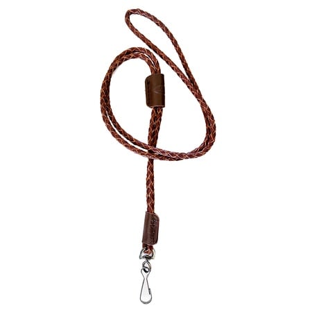 Mud River Dog Products, Whistle Lanyard, Dark Brown Leather