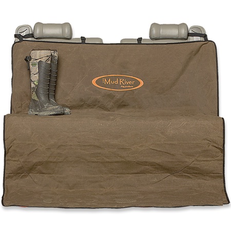 Mud River Dog Products, 2 Barrel Seat Cover, Brown, Regular