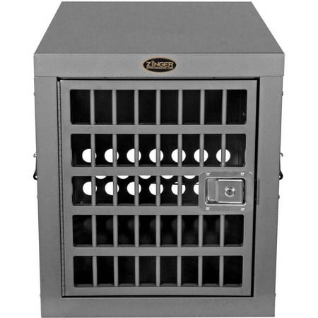 Zinger, Professional 3000 Aluminum Dog Crate with Escape Artist Upgrade Package, Front Entry