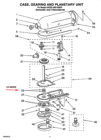 Univen Fiber Washers Compatible with KitchenAid 3180163 4159537 4159538 W10323378 WPW10323378 K4, K5 KSM5 KSM75 4 PACK