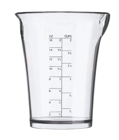 Univen Blender Measuring Cup 16 ounce (500ml) Compatible with Cuisinart Hand Blender CSB-79 CSB79MC