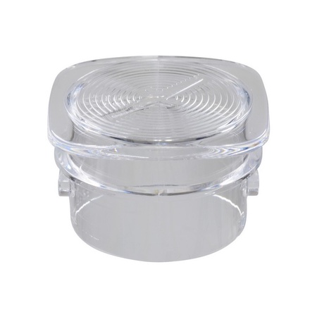 Blender Lid and Center Cap for Clover Leaf Shaped Oster Blender Jars, White