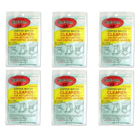 C. G. Whitlock's Kaf-tan KT-2 Coffee Maker Cleaner 6 Pieces