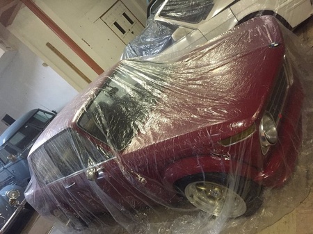 Car Condom 5 Pack Disposable Clear Plastic Car Cover with Elastic Band Medium Size 21.5' x 12.5'